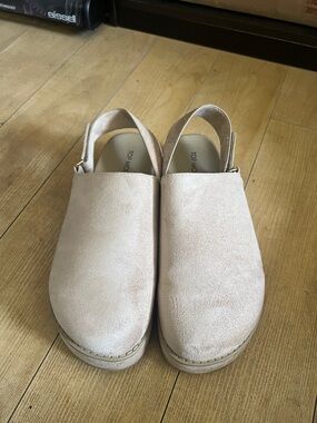 Wild motor platform sling back clogs